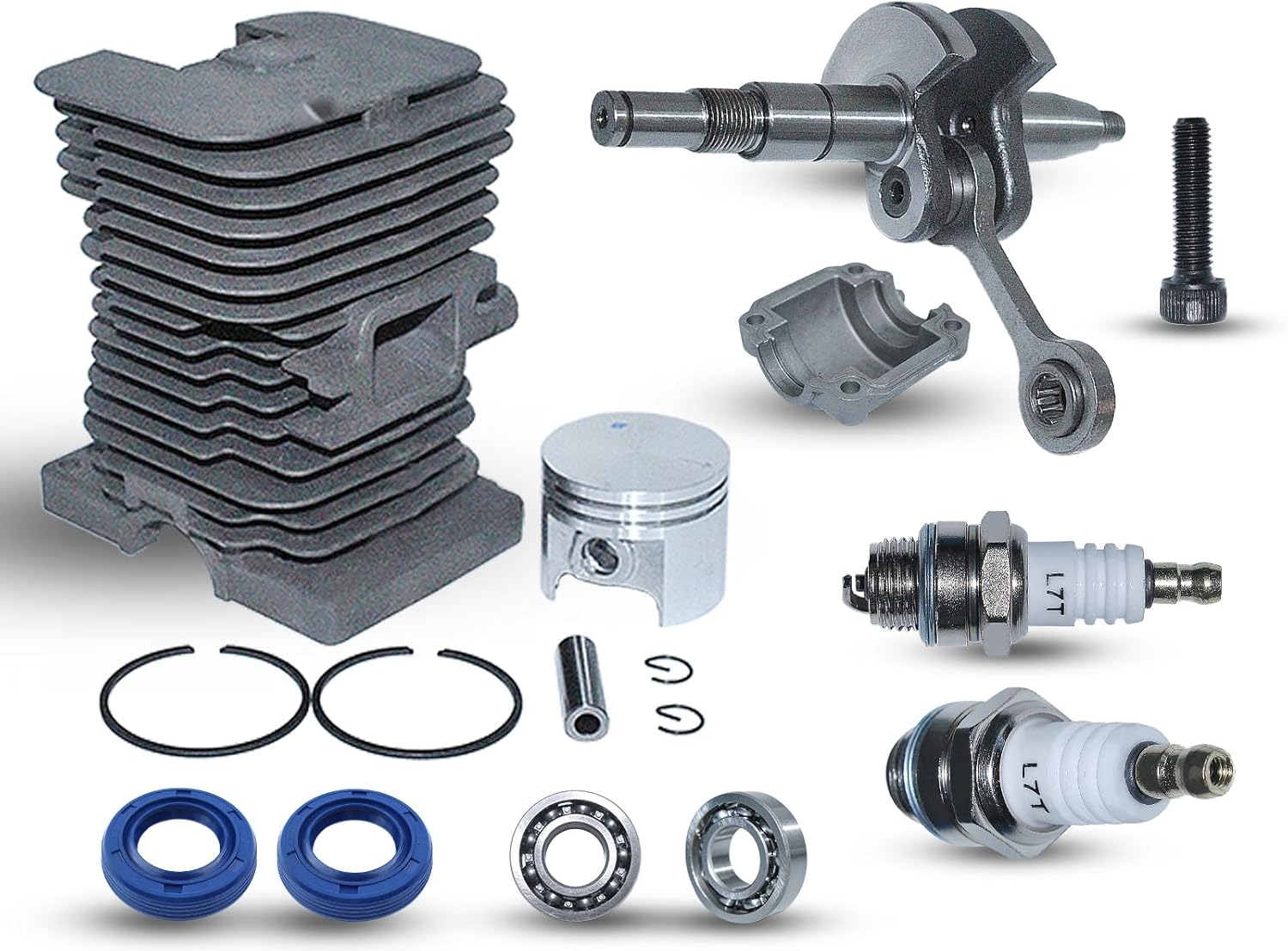 For Stihl 017 018 MS170 MS180, MS180 Cylinder Set, 1130 020 1208, 1132 030 0402
