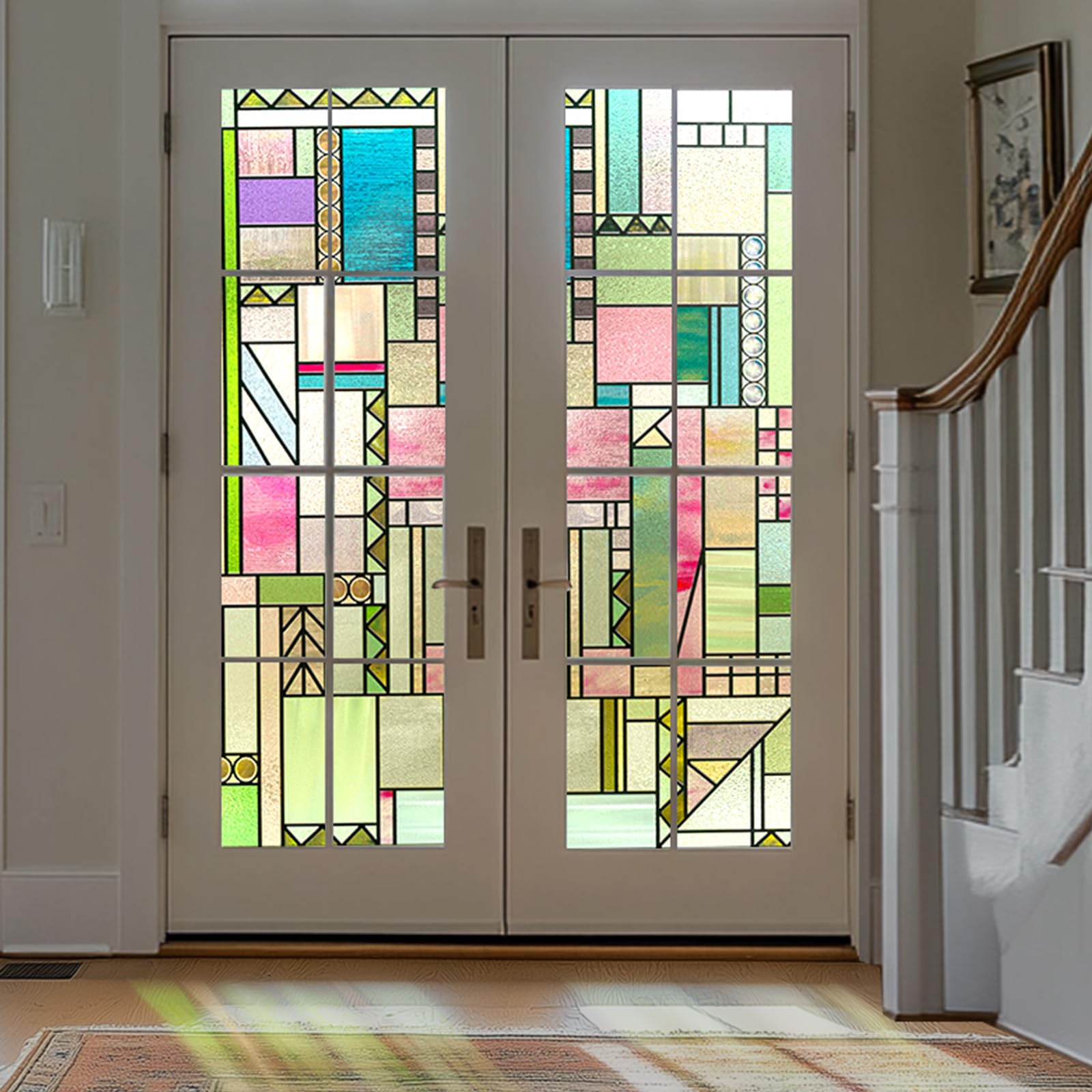 OHTMERU 3D Stained Glass Window Privacy Film