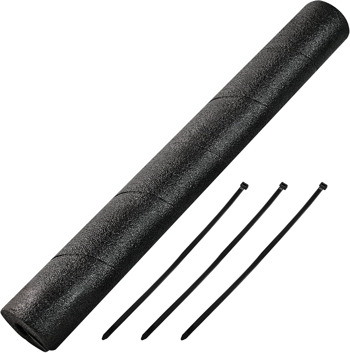 1 paquete de tubos de aislamiento de tuberías - 15,7 espuma de envoltura de serpiente - protección de espuma de envoltura de serpiente para tubería de agua con mango de piscina interior y exterior