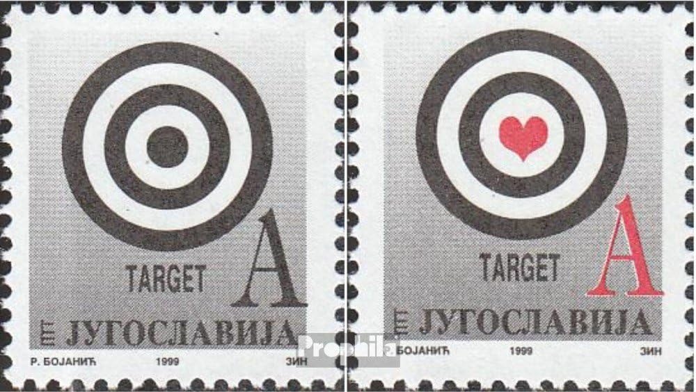 Yugoslavia 2906-2907 (Complete.Issue.) unmounted Mint/Never hinged ** MNH 1999 Clear Brands: Zielscheibe (Stamps for Collectors)