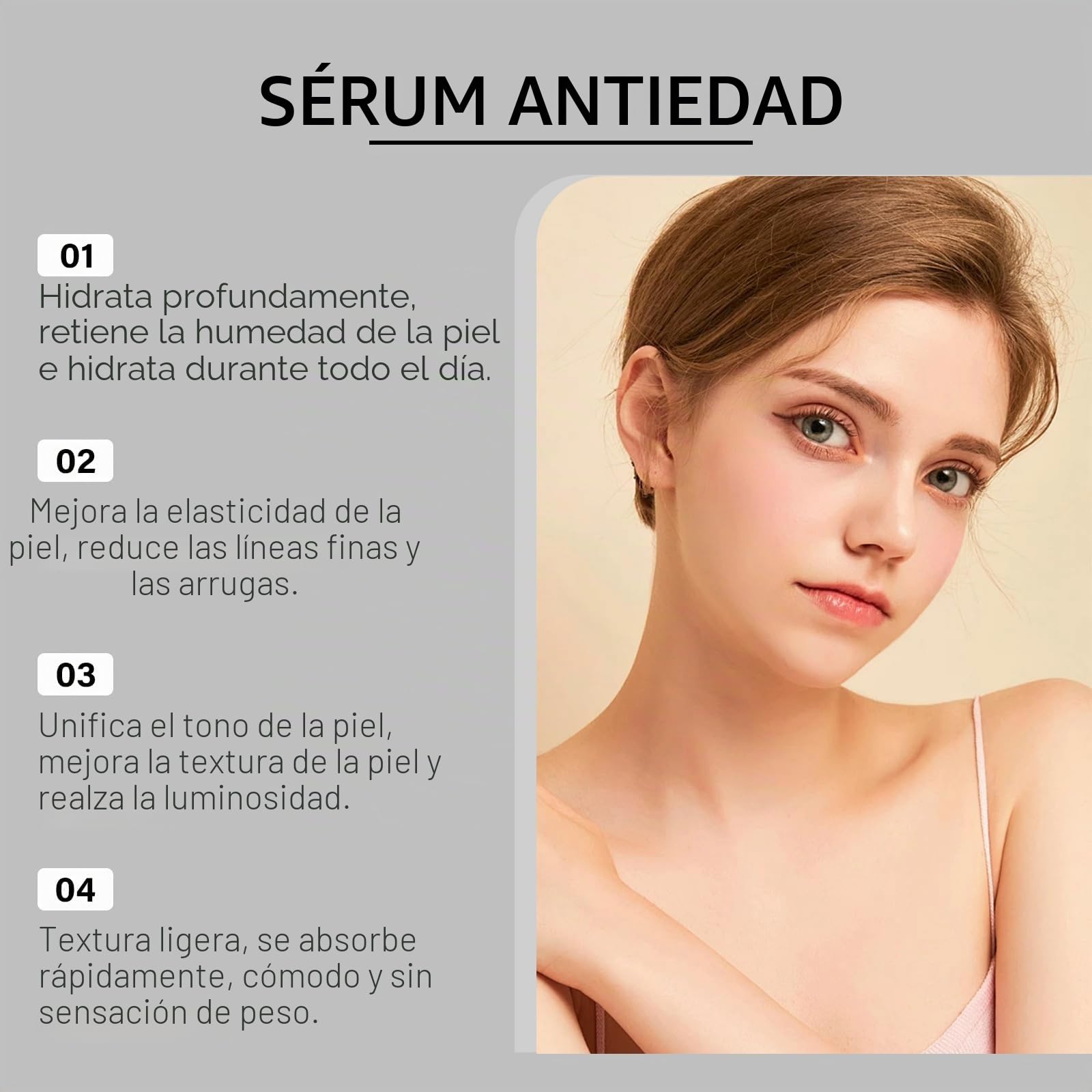 Infinite Love - Elixir Prime Suero Antienvejecimiento Para Mujeres Maduras: Reducción De Arrugas, Firmeza E Hidratación Profunda (2 pcs)