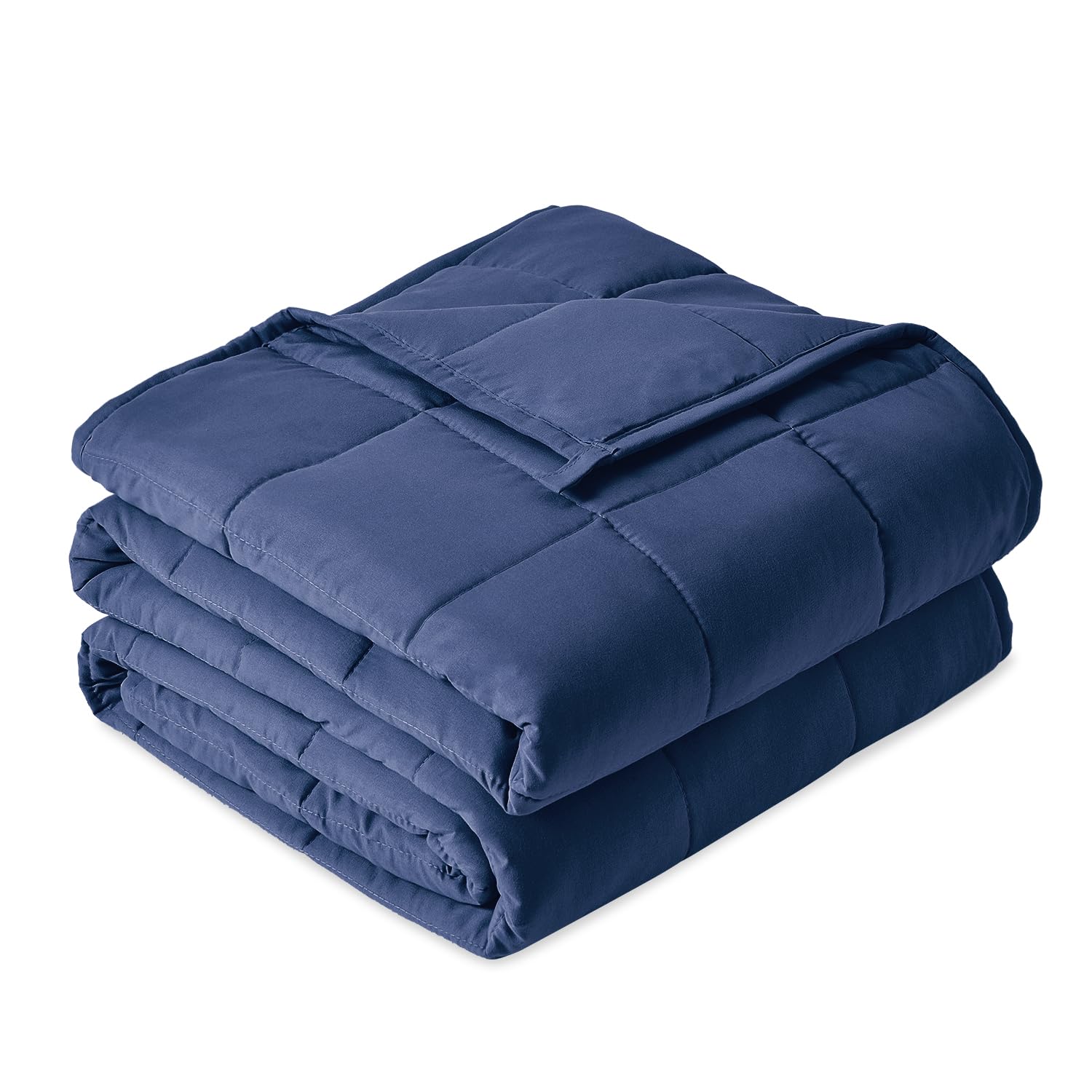 Sivio Manta pesada para adultos, 7 kg, transpirable, con peso, material suave con perlas de vidrio, para todas las estaciones, sofá cama, 120 x 180 cm, color azul marino