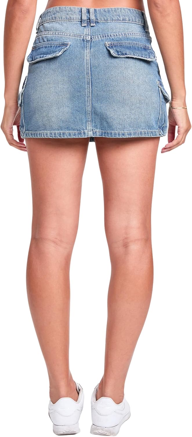 YMI Royalty for Me Women's Mini Cargo Skirt