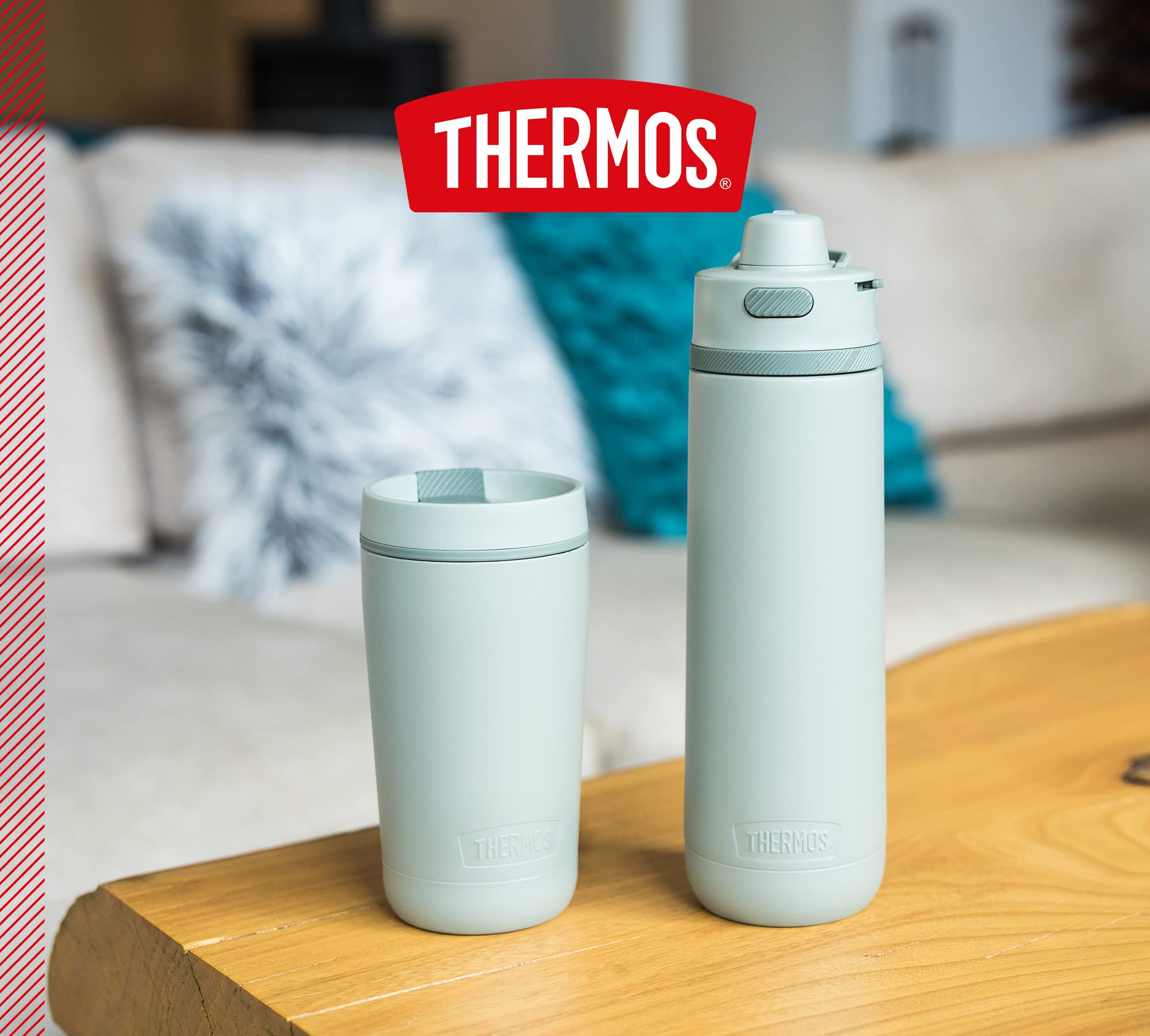 Thermos GUARDIAN MUG 0,35 l, gobelet isotherme en acier inoxydable avec revêtement par poudre, gobelet à café à emporter, facile à utiliser, entièrement étanche, passe au lave-vaisselle