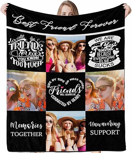 Miniatura 3 de D-Story Manta personalizada con fotos, texto, mantas personalizadas con imagen, manta de franela personalizada para niños, adultos, madre, padre,