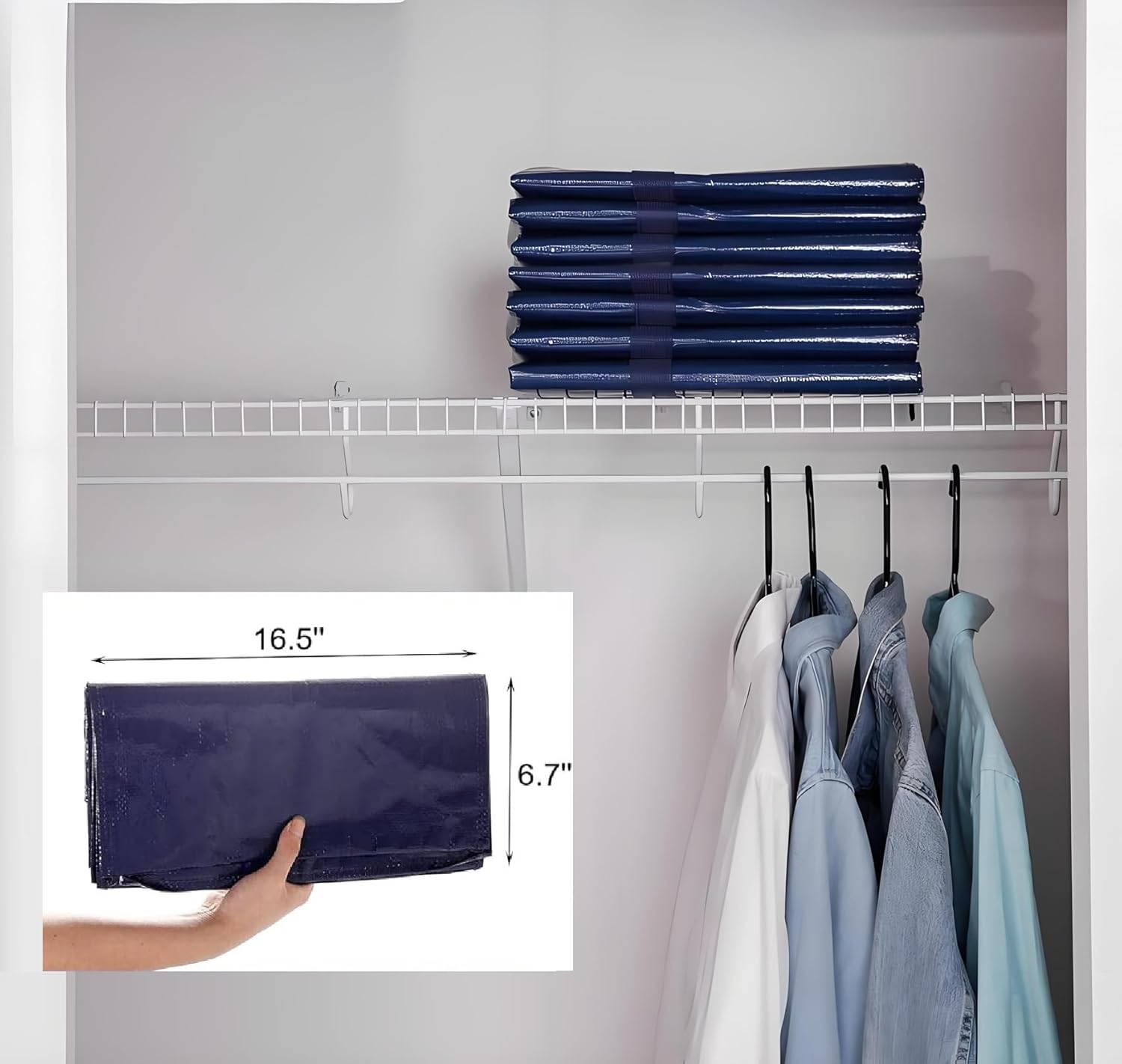 Extra Heavy Duty Large Moving Bags with Strong Zipper & Comfortable Handles, Sturdy & Durable Clothes Storage Bags Totes Bins, Dark Blue Packing Moving Boxes (1-pack) - Image 9