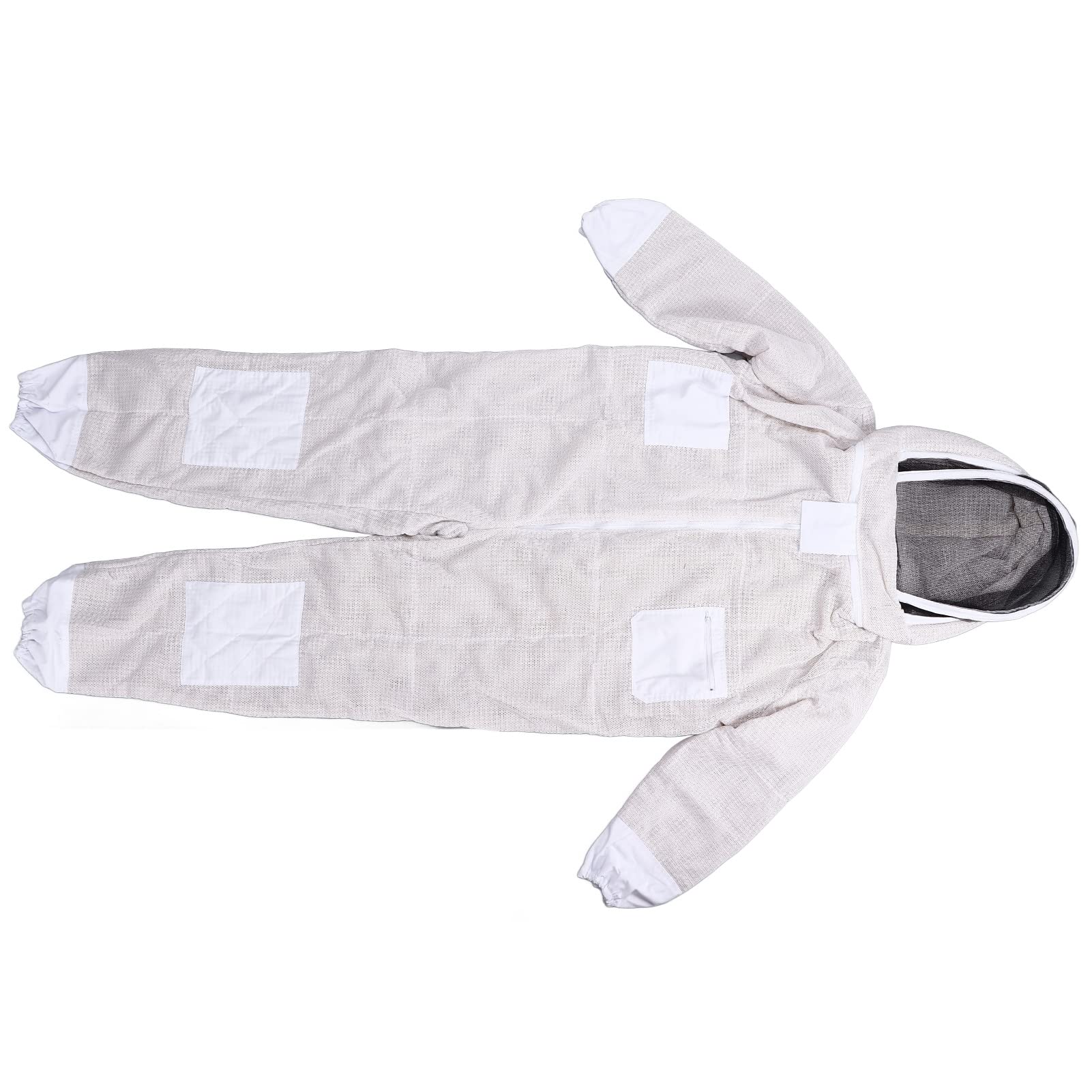 Traje de Abeja Siamesa Profesional para Apicultores, Traje Ventilado con Cremallera Cómodo y Transpirable para las Temporadas de Otoño e Invierno