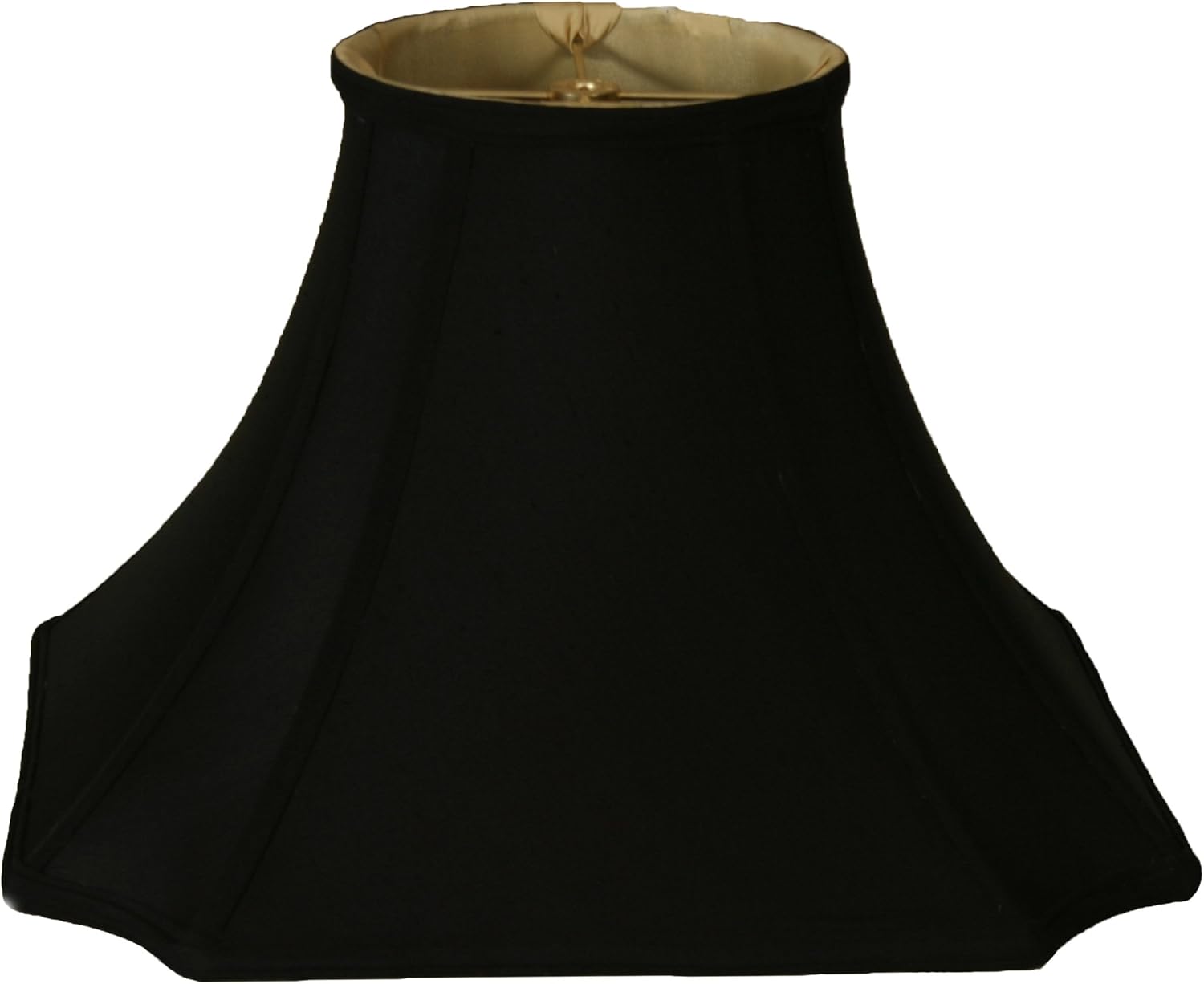 Buy Royal Designs Inverted Corner W Round Top Lamp Shade, Black, 6.5 x