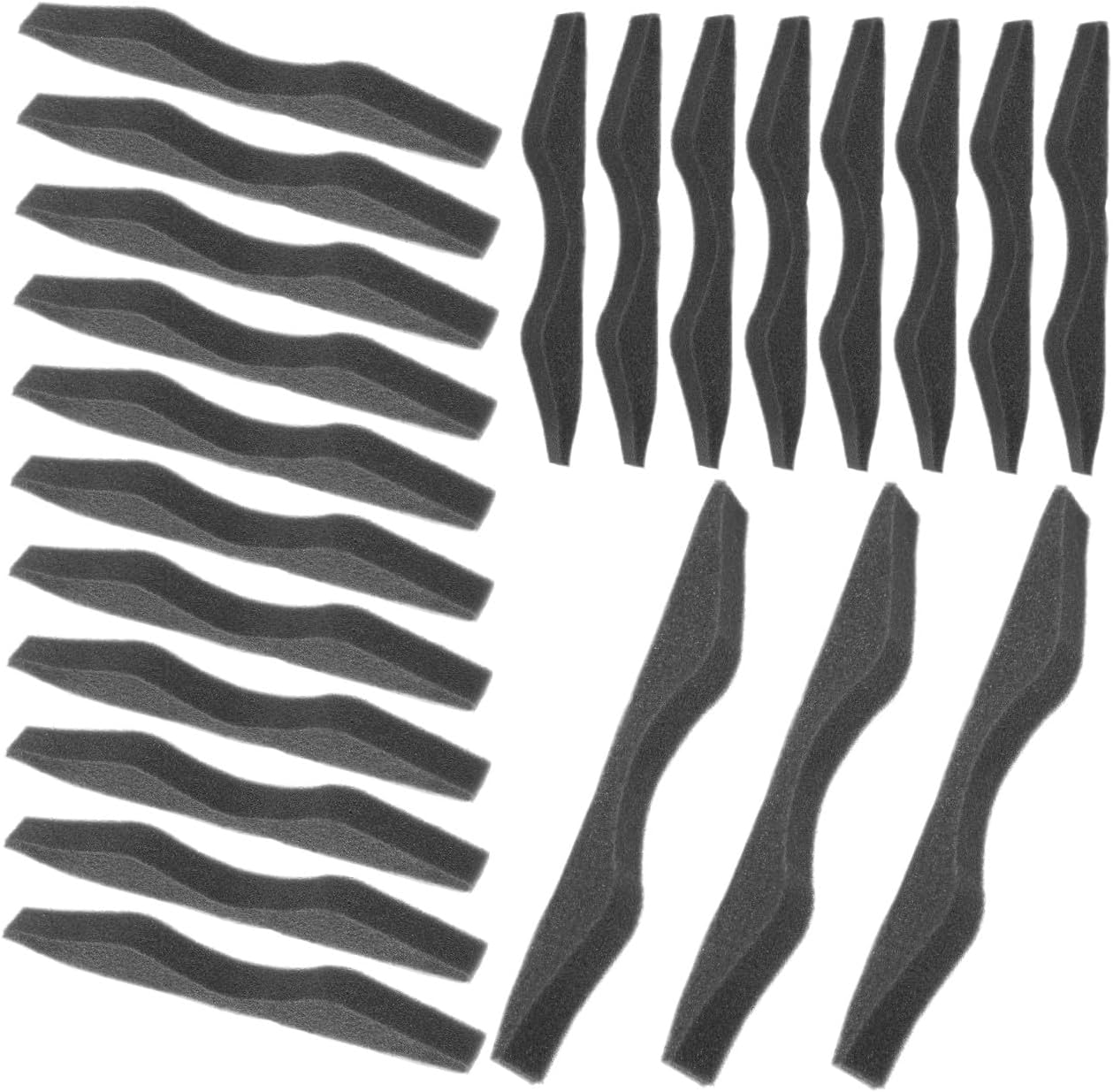 HAPINARY Nose Bridge Strips Anti-Fog Nose Pads Black Sponge Cushion for Glasses Wearers 100 Pieces Mask Accessories for Sewing DIY
