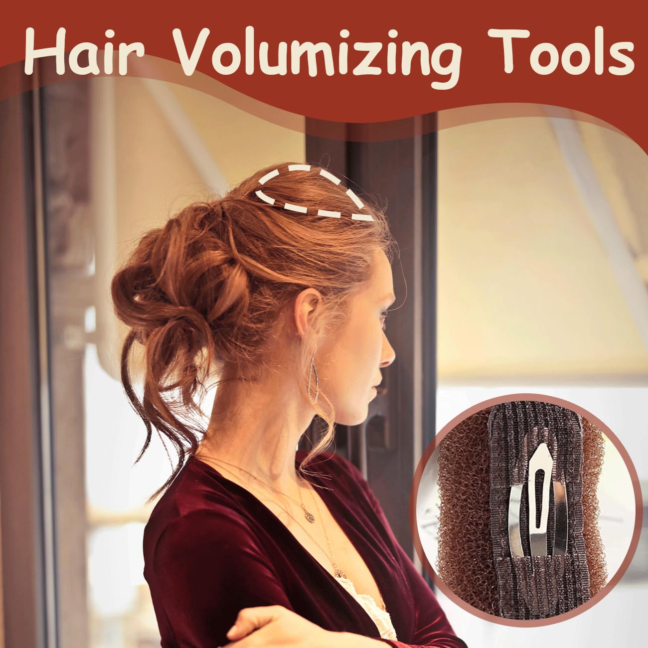 2 Pcs Hair Bump It Up Volume Inserts, Hairpadding Tool Styling Accessories - Image 3