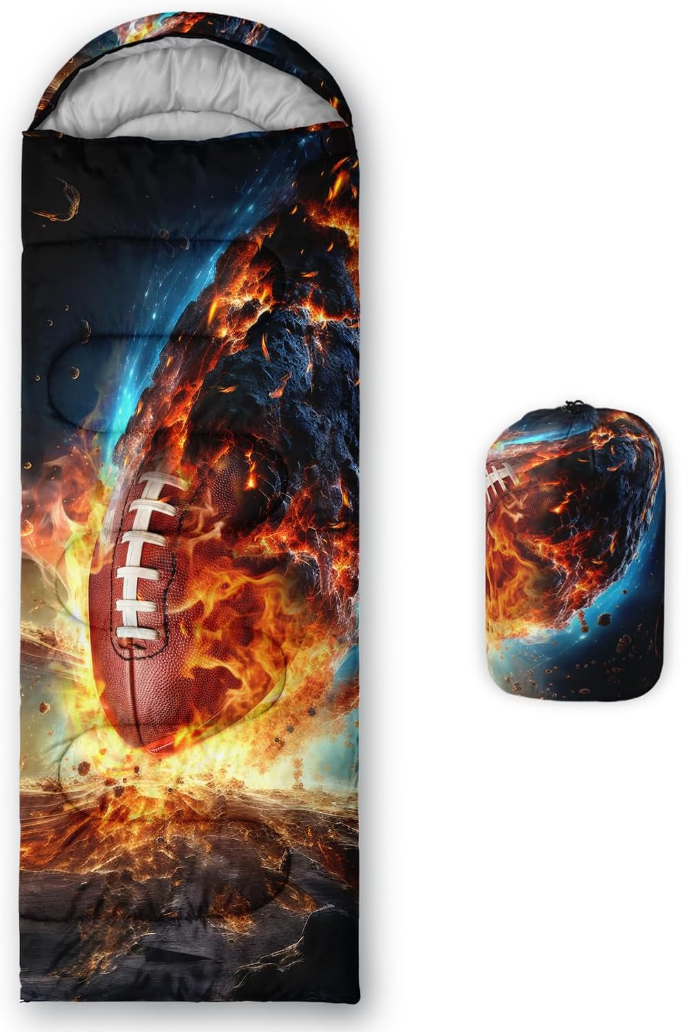 HOSIMA Dear Hunting Pattern Cold Weather Sleeping Bags for Kids Adults,Black Light Weight Waterproof Sleeping Bags for Outdoors Hiking.