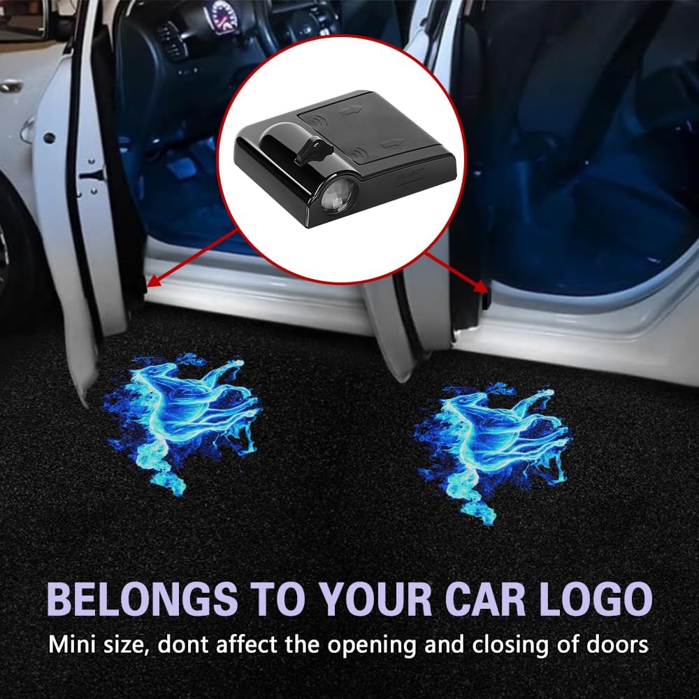 2PCS Car Door Light Projector, LED Courtesy Ghost Shadow Welcome Lamp image 4