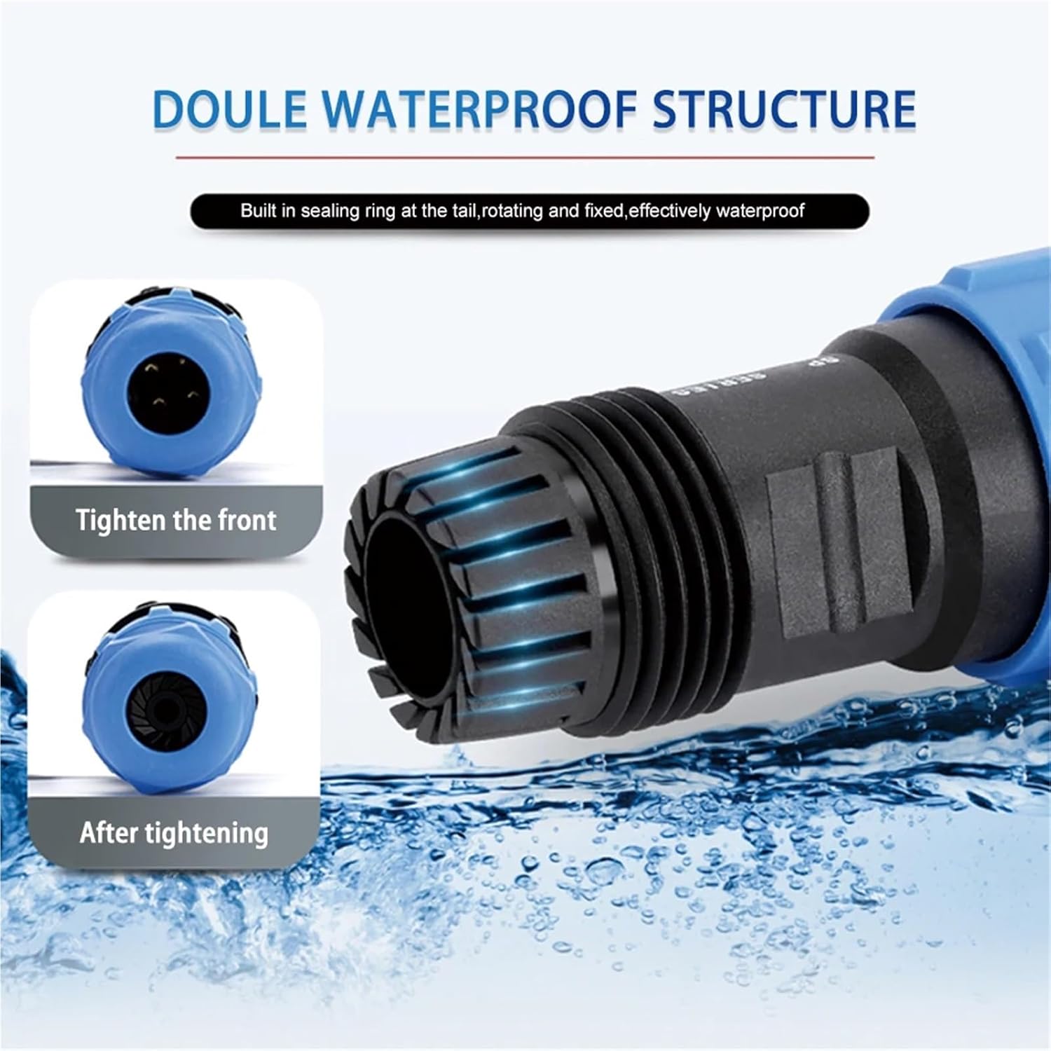 SP13 Docking Type Waterproof Connectors Male Female Socket IP68 Electrical Cable Wire Connector Pin(SP13-5D)