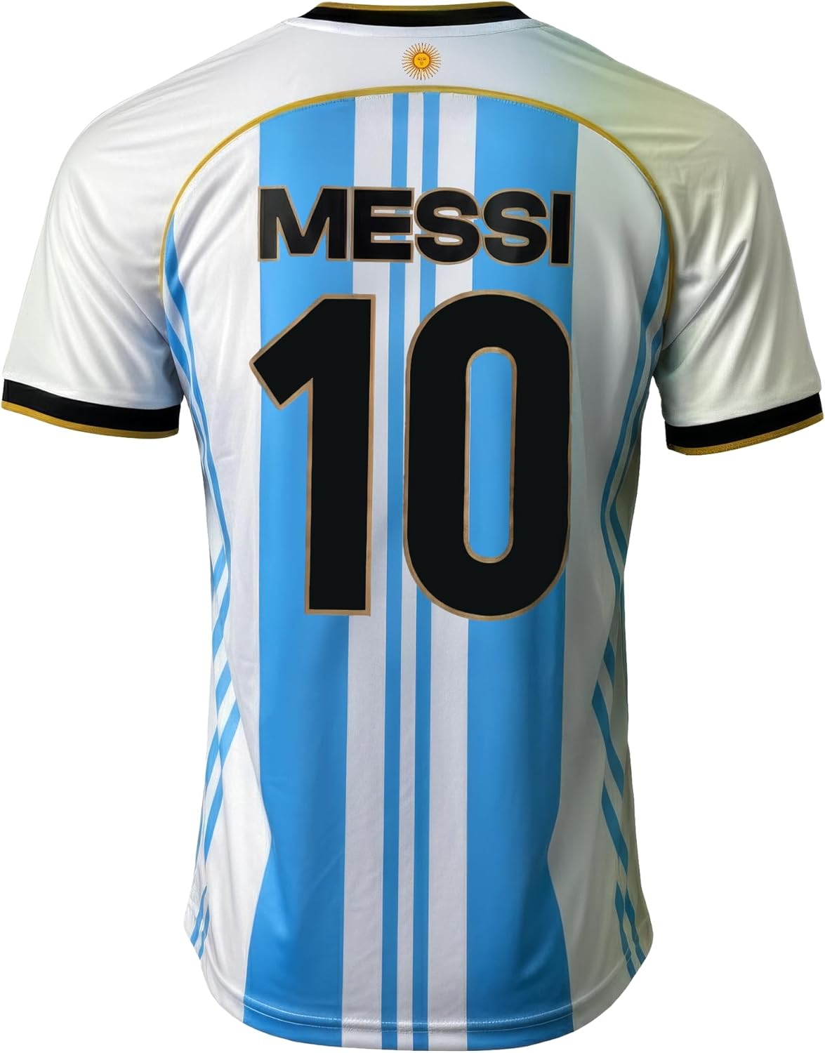Kids Lionel Messi #10 Argentina Soccer Shirt – Youth Fan Gear with Licensed AFA Crest - Image 4