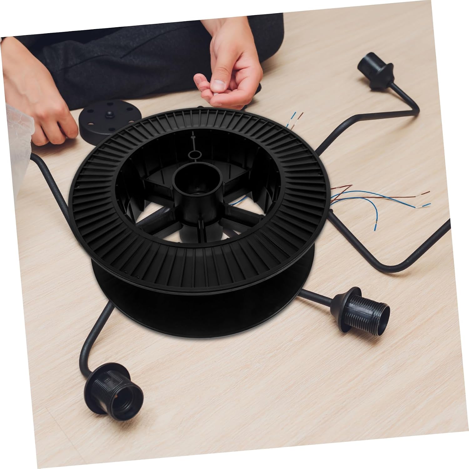 I-shaped Wire Reel Welding Wire Empty Sewing Spools Petg Transparent Empty Spool Abs Plus Wire Spool Home Welding Machine Orange Petg Plastic Black