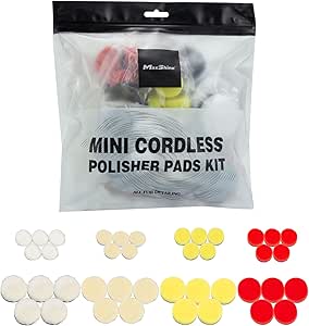 Maxshine Mini Cordless Polisher - PADS KIT - Gold Label Car Care And - View #2