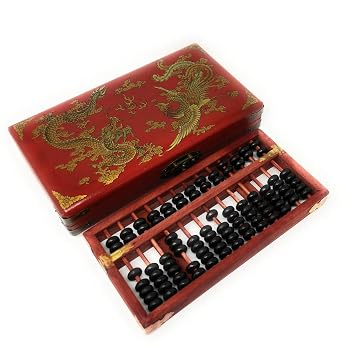 Vintage Chinese Wooden Bead Arithmetic Abacus W. Instruction