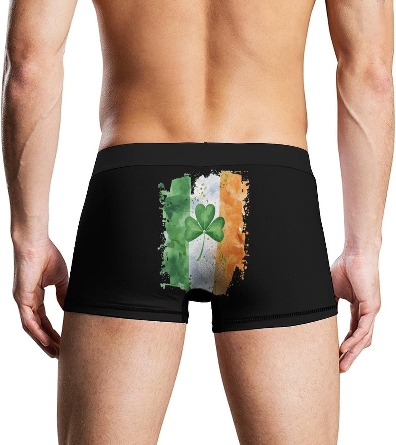 Irish Ireland Flag Novelty Men's Trunks Soft Breathable Underwear Patterned Stretch Briefs
