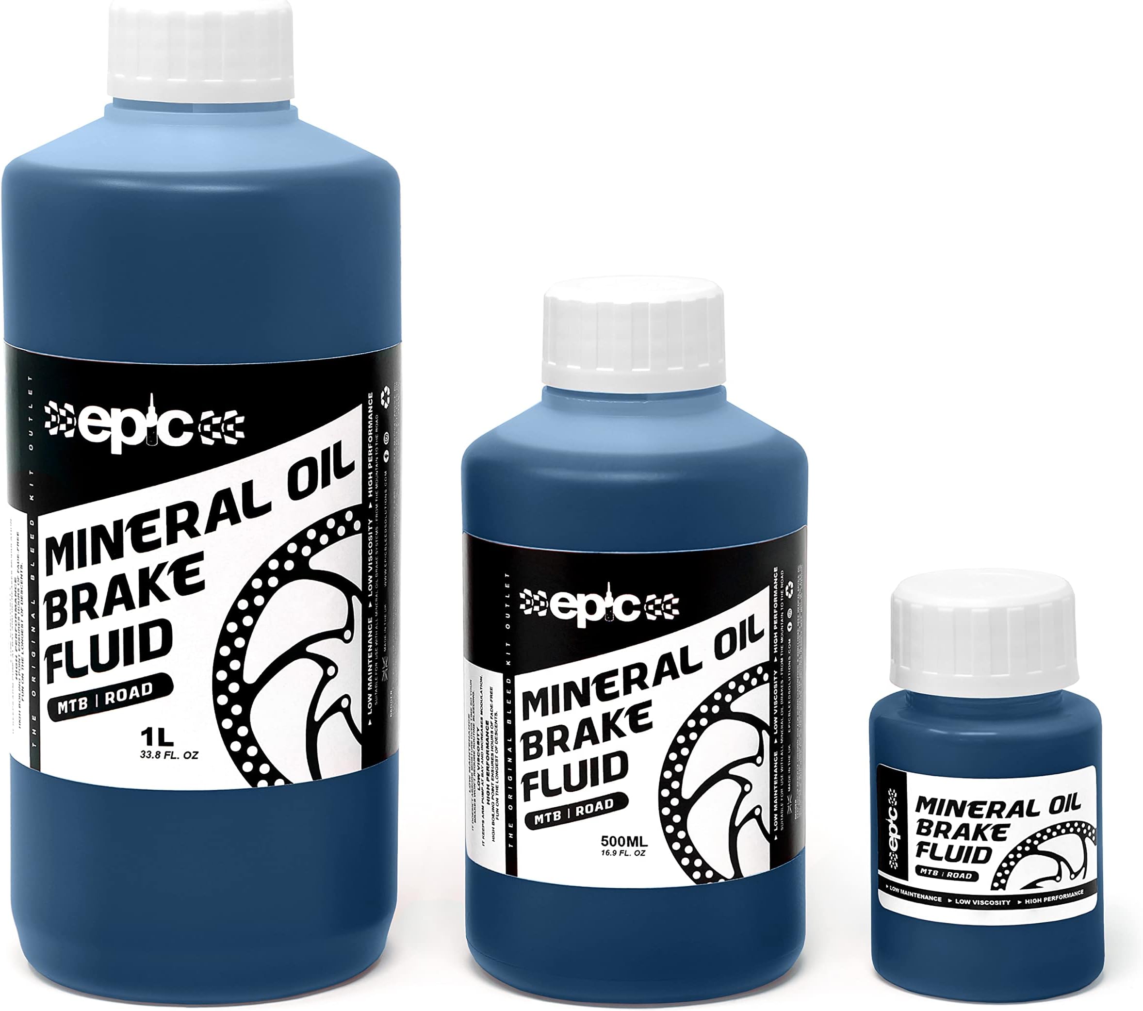 Epic Mineral Oil Brake Fluid for Magura Disc Brakes | MTB & Road | High Performance Oil for Brake Bleeding | Blue - 500ml