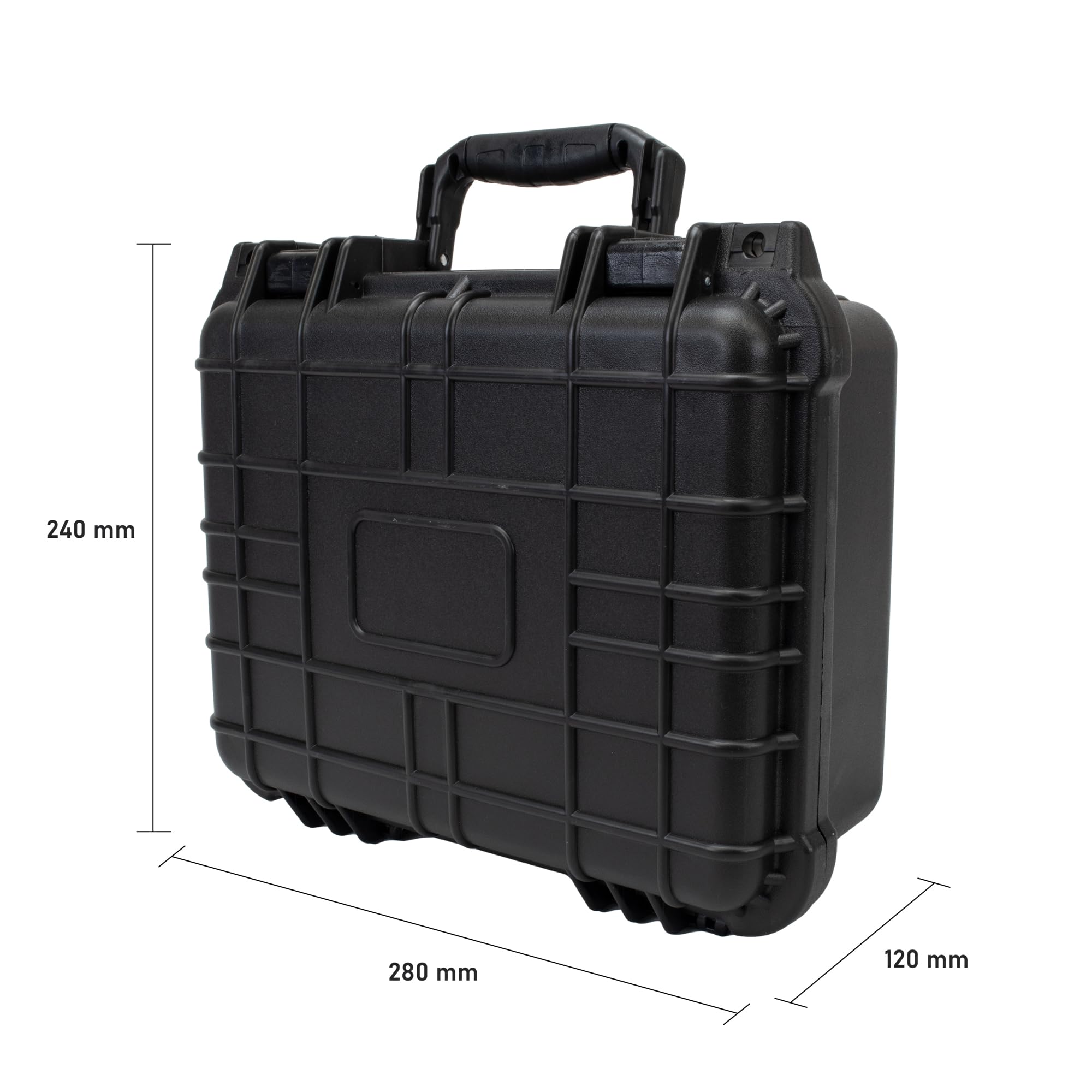 FATBOX Echolotkoffer G 30 – Wasserdichter Outdoor Schutzkoffer mit Rasterschaumstoff für Fischfinder & Akkus – Schlagfester Transportkoffer mit Druckausgleichsventil (Modell 2750-28x24x12cm)