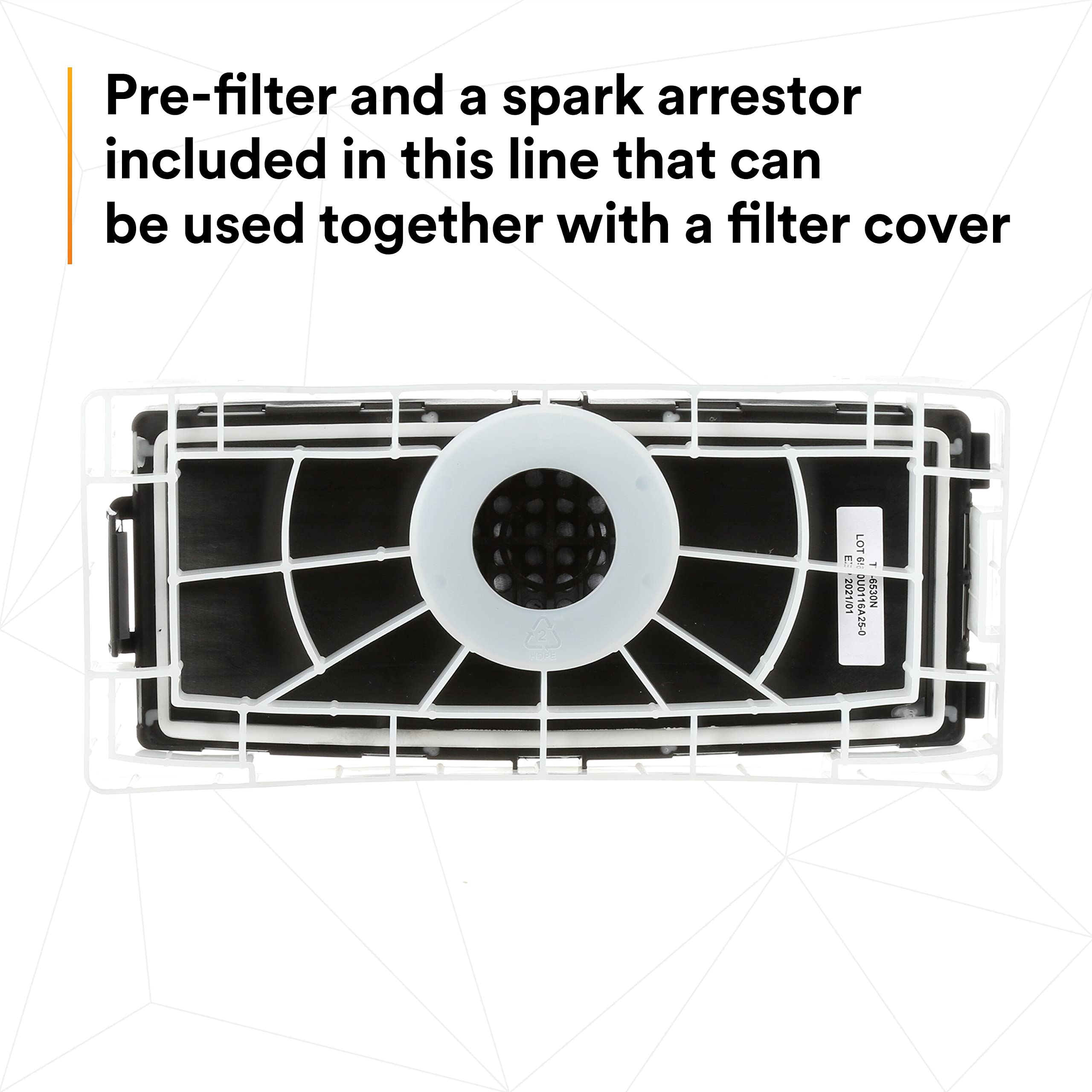 Filtro de alta eficiencia TR-6710N/37357(AAD), para TR-600 PAPR (paquete de 5) 3M