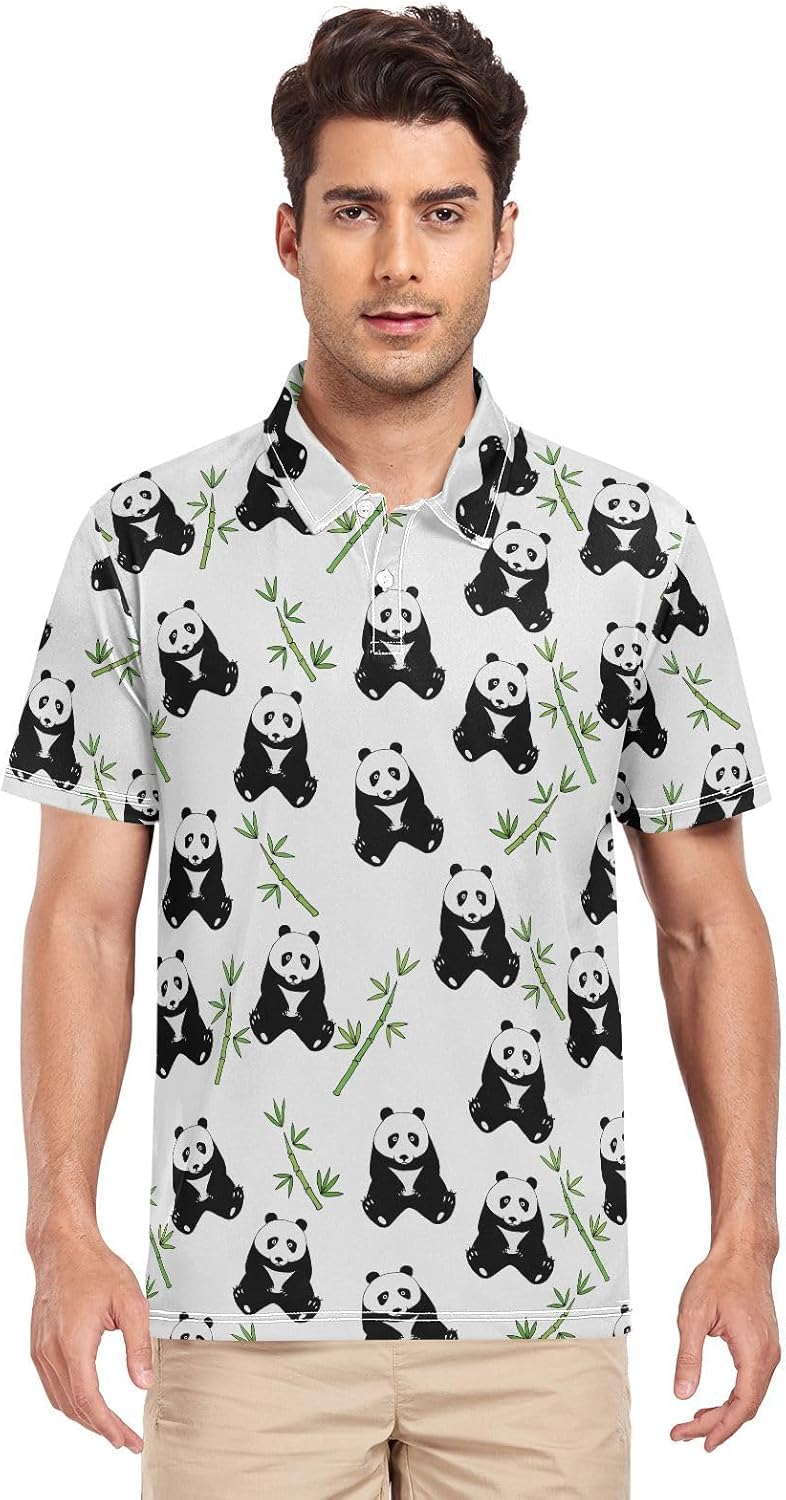 Gentle Goose Men's Polo Shirts Short Sleeve Quick Dry Athletic Outdoor Sports Golf Shirts S-XXL