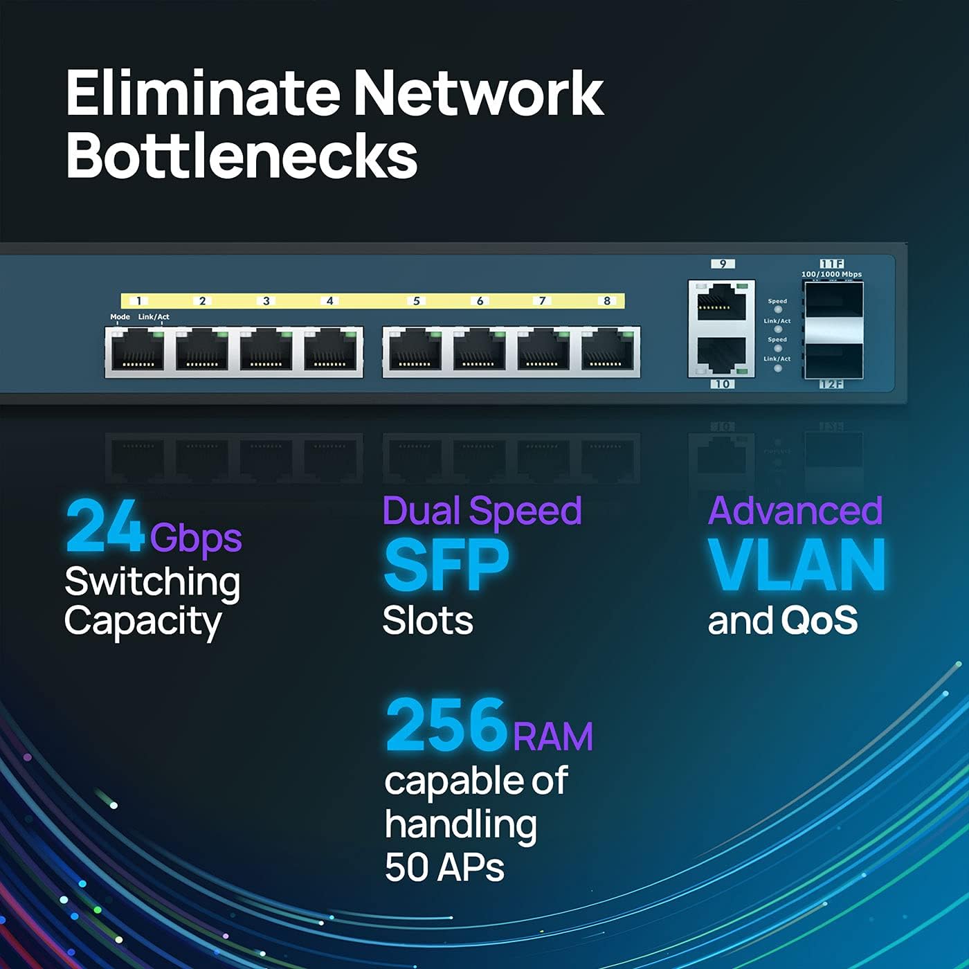 🔥 EnGenius 8-Port Gigabit 802.3at/af PoE+ Full Power Layer 2 Managed Ethernet Switch, 2 SFP & 2 Uplink Ports, 130W PoE Budget up to 30W per port, Remote Monitoring (EWS5912FP) Frее Shірріng оƒƒеr EnGenius 8-Port Gigabit 802.3at/af PoE+ Full Power Layer 2 Managed Ethernet Switch, 2 SFP & 2 Uplink Ports, 130W PoE Budget up to 30W per port, Remote Monitoring (EWS5912FP)