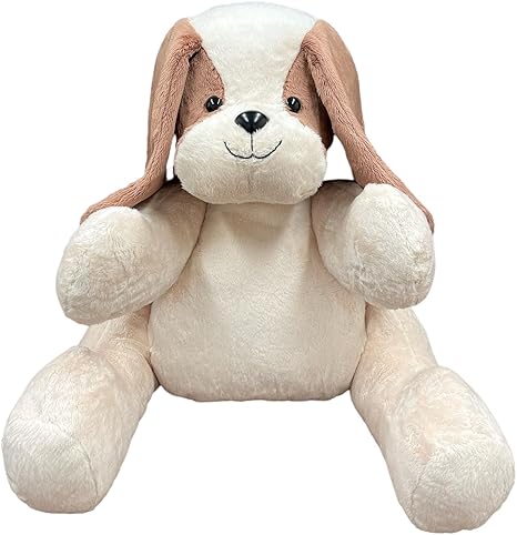 Amazon Co Jp 最高級の布地 綿を使った国産手作り ぬいぐるみ犬 高さ45cm 幅48cm 奥行き48cm 心地よい手ざわりの布地をふんだんに使用 おもちゃ