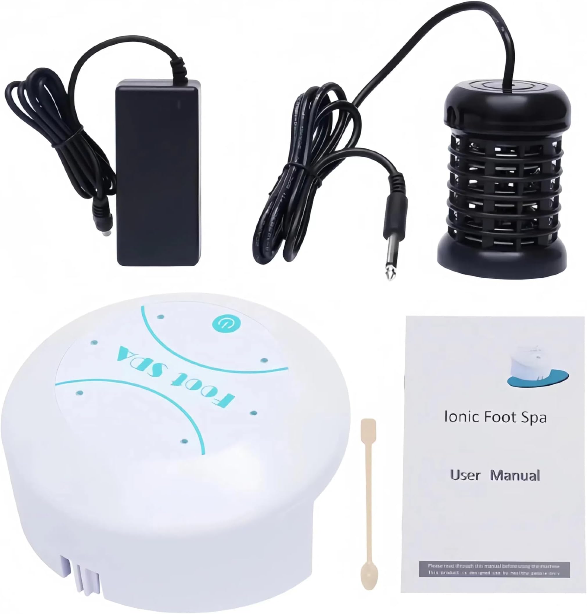 110V Ionic Foot Bath Detox Machine Foot SPA, Household Ionic Cleanse Detox Foot Bath Spa Machine, Foot Detox Ionic Machine SPA Negative Hydrogen System for Home Salon Spa, No Foot Basin