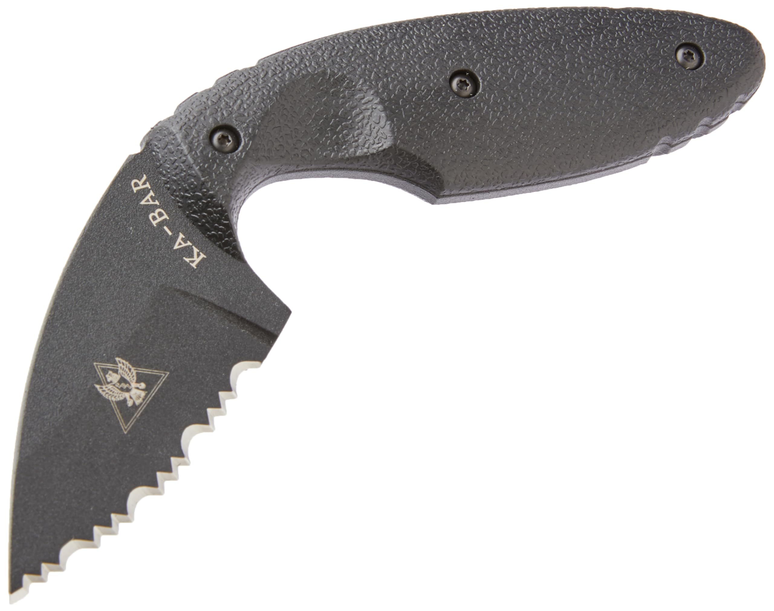 TDI Law Enforcement Serrated Fixed Blade Knife - Black