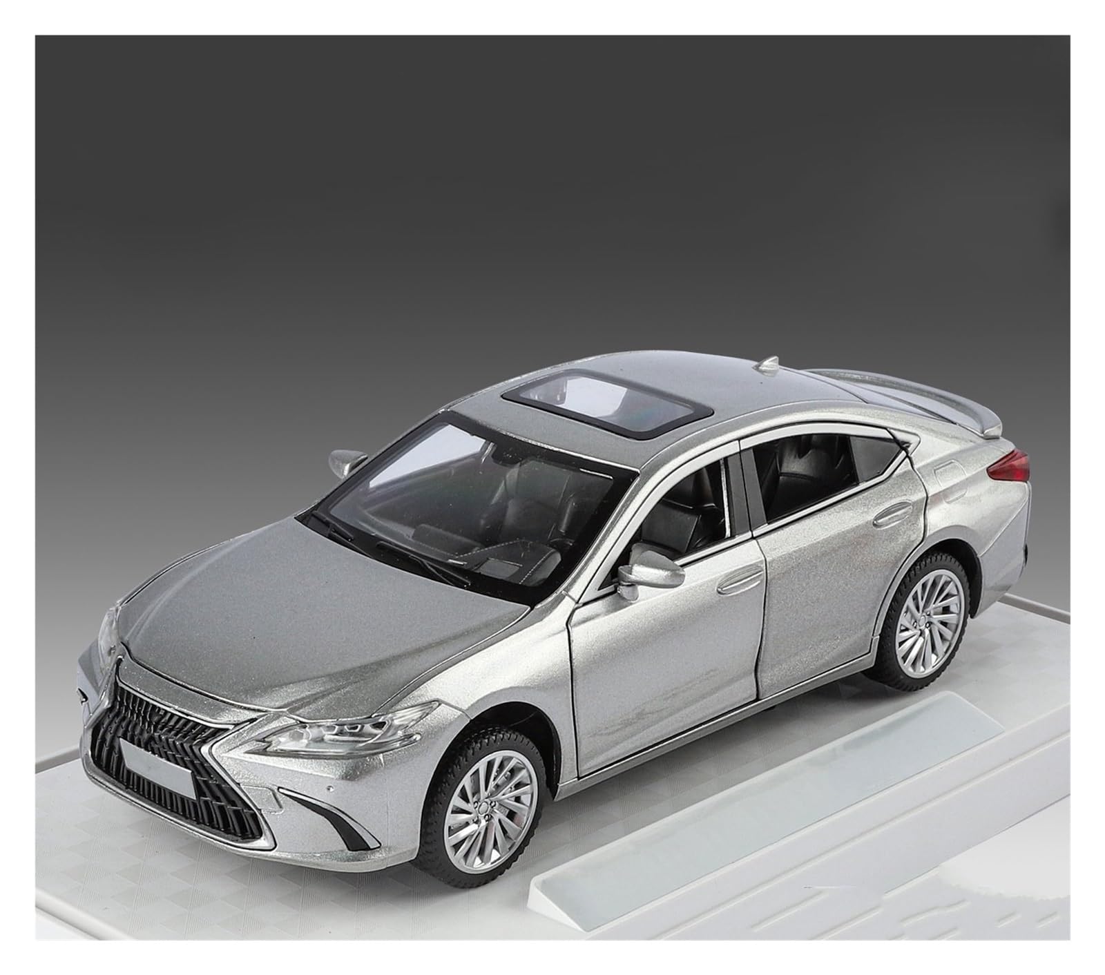 MOCALUX Scale Die-Cast Model Car 1:24 For Lexus ES300H Alloy Metal Diecast Car Model Display Ornaments(Silver)