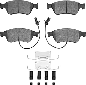 Amazon Com Dynamic Friction Company 5000 Euro Ceramic Brake Pads And Hardware Kit Automotive