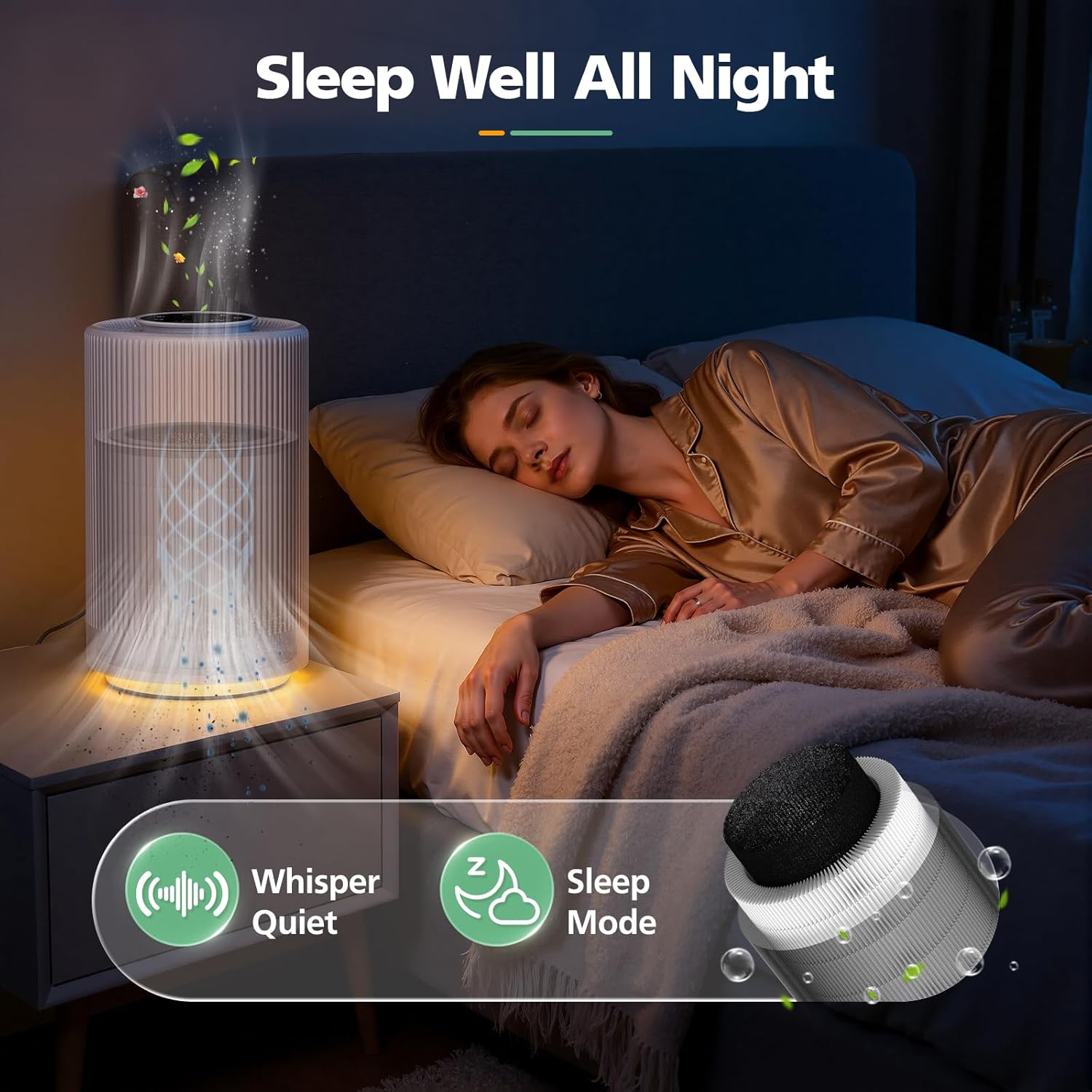 2 Pack KF170 Replacement Filters Compatible with Kenmore 850e Series PM1005 Air Purifier, Part # KF170, 3-in-1 HEPA and Activated Carbon Filter - Image 7