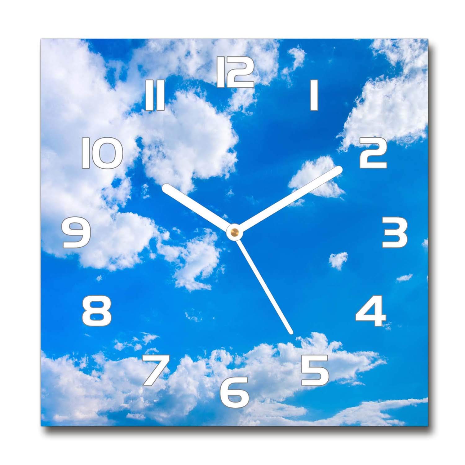 Horloge en verre silencieuse Tulup fini le bruit du tic-tac grâce au mécanisme sur pied 30x30