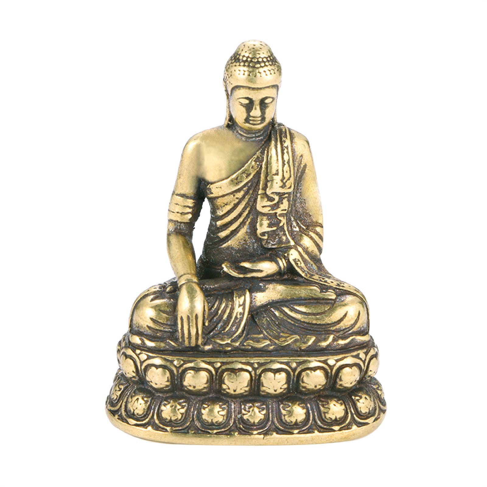Bibelot Bouddha en laiton vieilli : le cadeau idéal pour passionnés d'art