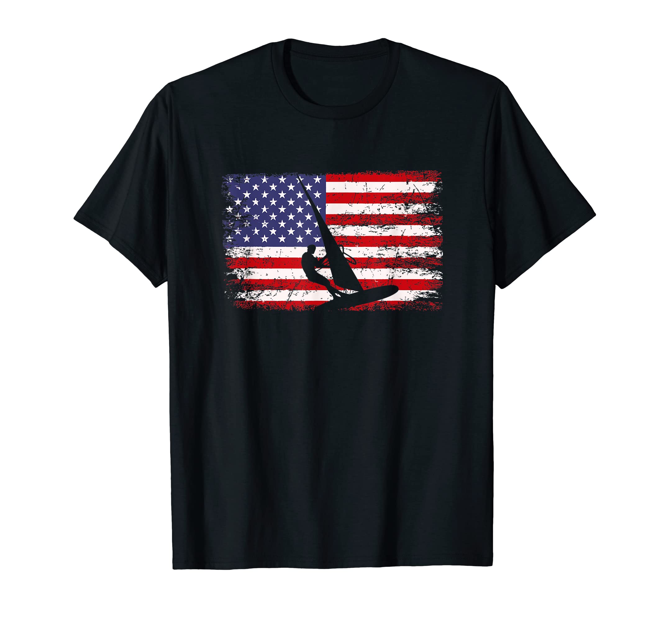 windsurf apparelWindsurfing American flag, windsurfing windsurf T-Shirt