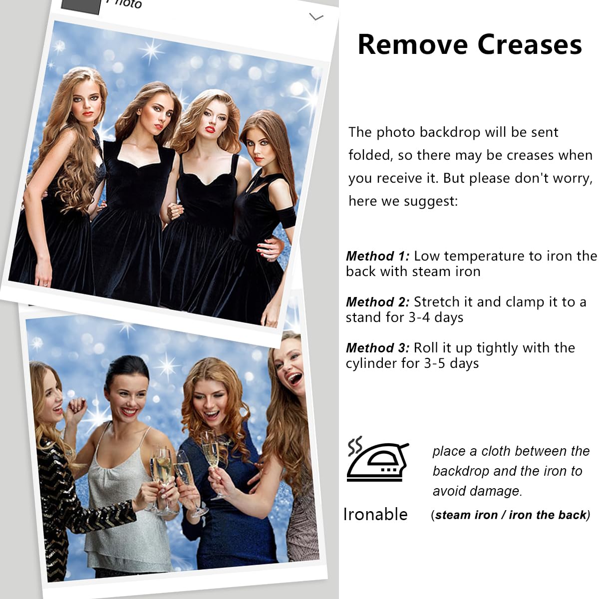 YongFoto Silver Blue Glitter Backdrop 7x5ft Silver Light Spots Blue Sequin Bokeh Photography Background Birthday Bridal Shower Wedding Photography Background Party Banner Portraits Photoshoot Props: 8x6.5ft Style 2