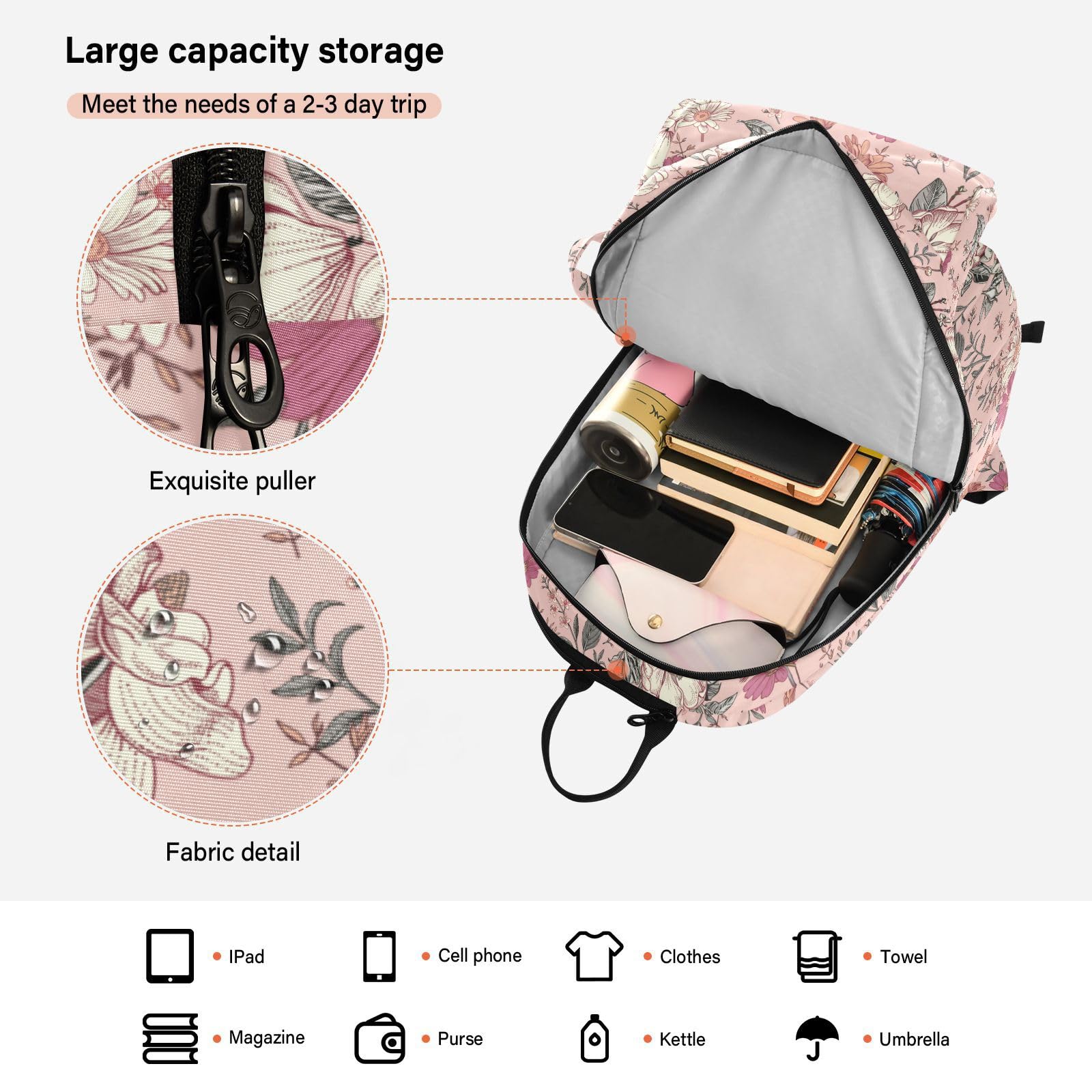 junzan Mochila para raqueta de tenis, resistente al agua, 3 raquetas de bádminton, funda para raqueta de bádminton, para hombres y mujeres, tenis, deporte, vintage, flores, melocotón