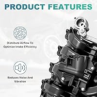Vista 6 de Colector de admisión superior con junta, conjunto de colector de admisión Ford F-150 2007-2008 Lobo 2007-2011 E-150 2007-2008 E-250 2007-2008 4.2L
