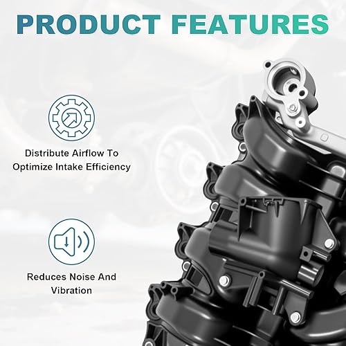 Miniatura 6 de Colector de admisión superior con junta, conjunto de colector de admisión para Ford F-150 E-150 E-250 Lobo V8 281 4.6L SOHC 8Cyl 615-375