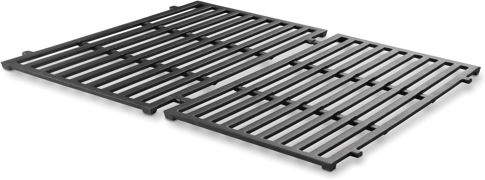 Weber Porcelain-Enameled Cooking Grates for Spirit 200 Series Gas Grills (2 Grates/pack) (17.5 x 10.2 x 0.5), Black