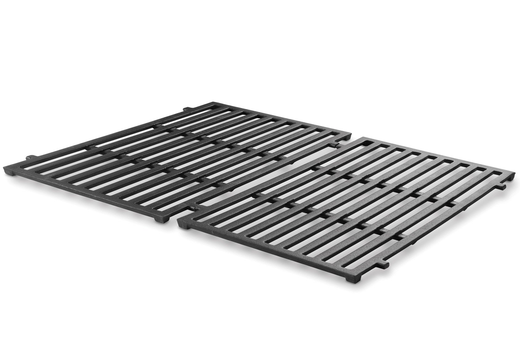 Weber Porcelain-Enameled Cooking Grates for Spirit 200 Series Gas Grills (2 Grates/pack) (17.5 x 10.2 x 0.5), Black