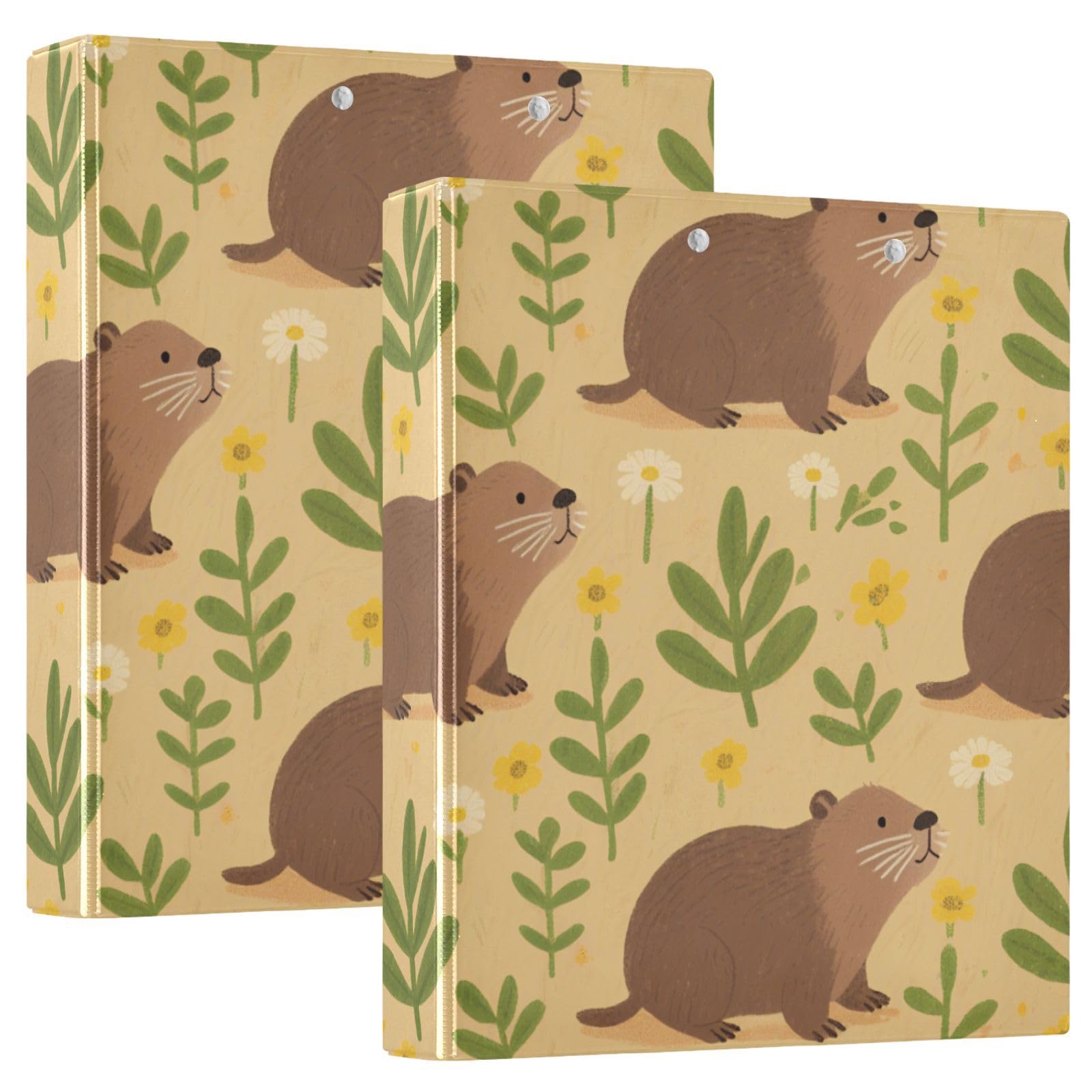 Raccoglitori da 1 e mezzo di pollice con anelli rotondi per quaderni con tasche interne, confezione da 1/2 raccoglitori da ufficio, 200 fogli