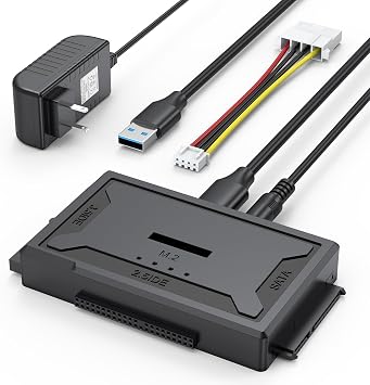 Hard Drive Reader 4-in-1, M.2 SATA IDE to USB Dock Ultra Data Retrieval Kit