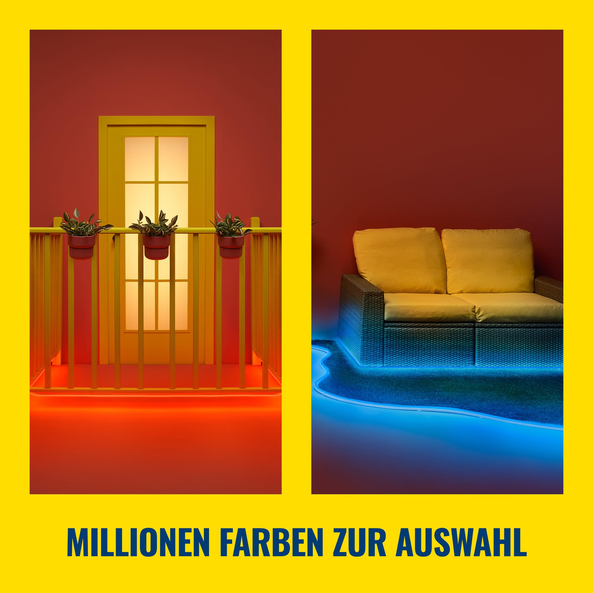 WiZ Outdoor Lightstrip Tunable White & Color, dimmbar,16 Millionen Farben, 5 Meter, smarte Steuerung per App/Stimme über WLAN, weiß