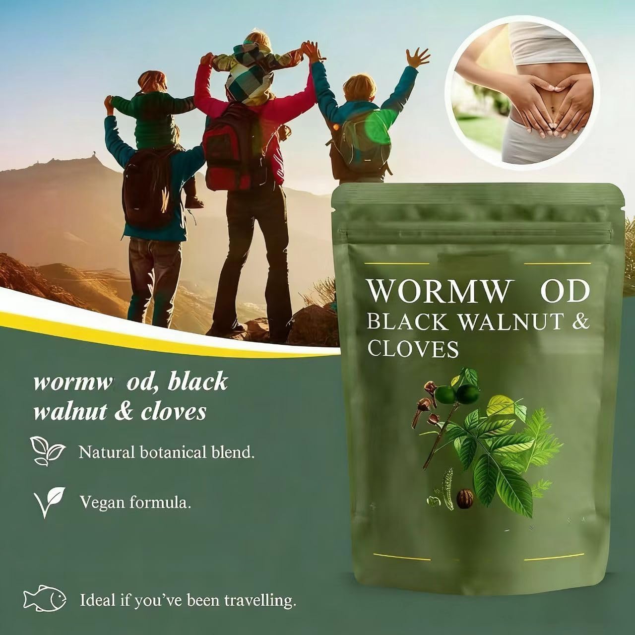 womwod Noce Nera e Chiodi di Garofano, Aiuta a mantenere la salute intestinale, favorisce una digestione delicata e sostiene il metabolismo
