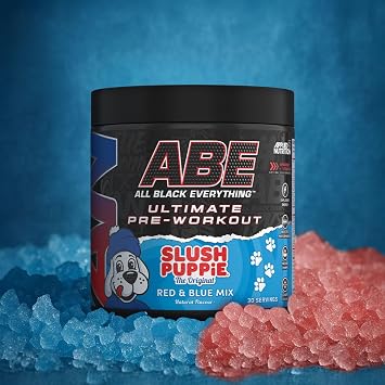 Applied Nutrition ABE Pre Workout Powder Slush Puppie 375g | High-Energy Pre-Workout with Citrulline, Creatine & Beta-Alanine for Physical Performance - (30 Servings)