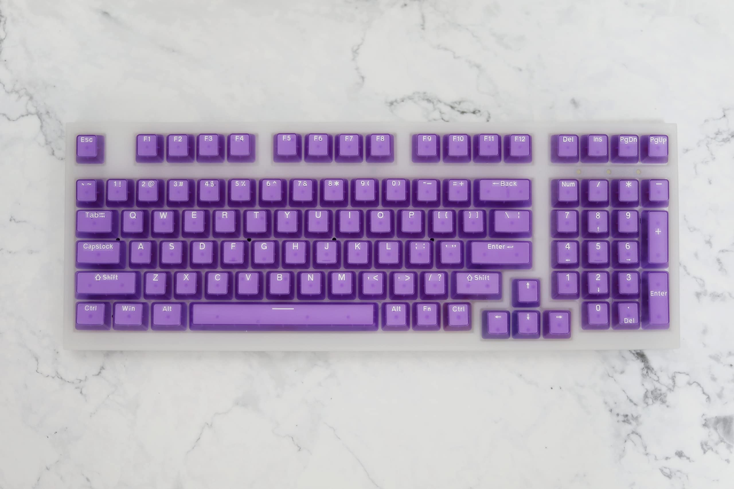 Electronikz - Cmokifuly Double-Shot Keycaps 132 Keys Shine-Through