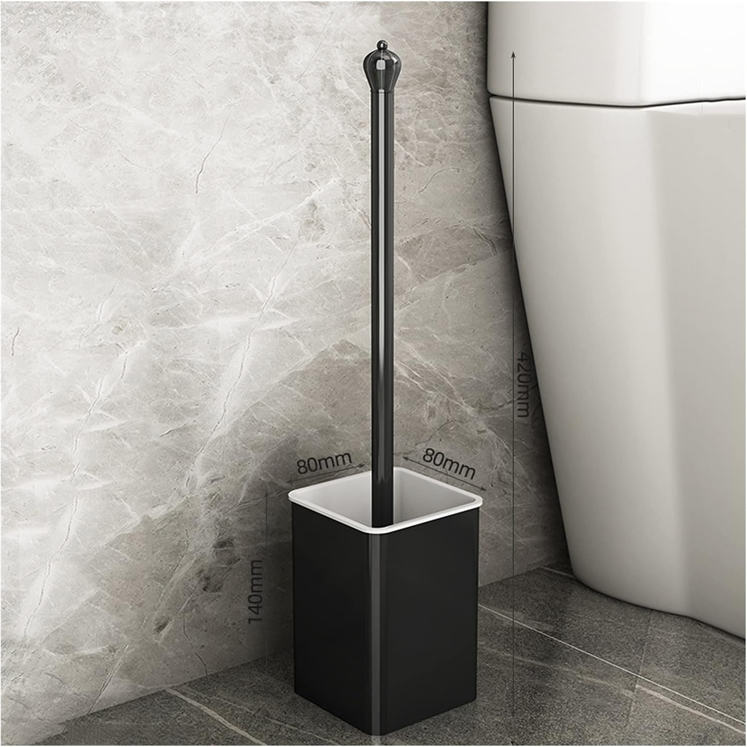 Toilet Brush Holder Toilet Brush Toilet Brush Long Handle to Dead Corner Wall-Mounted Household Toilet Brush Toilet Cleaning Set Toilet Brush Holders