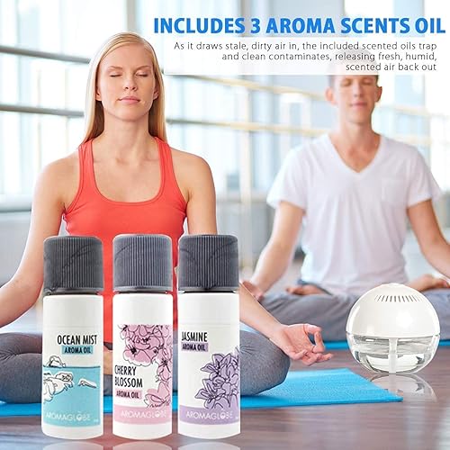 Miniatura 4 de U.S. JACLEAN Aroma Globe Air & Room Revitalizer - Máquina aromatizadora de ruido blanco con aceites aromáticos perfumados